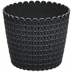 PROSPERPLAST NITLY pot de fleurs, 26 cm, graphite, DNY260-S433