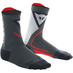 Dainese - Chaussettes Thermiques Moto Moyennes Unisexe - Accessoires - Unisex - Black/red - 45/47