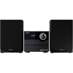 Sharp XL-B517D Chaîne stéréo Bluetooth, AUX, DAB+, USB, FM, avec télécommande 45 W noir, bois