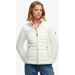Superdry Femme Doudoune Légère Fuji White Taille: 44