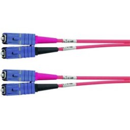 Telegärtner 100011849 fibre optique FO Câble de raccordement 3.00 m turquoise [1x SC mâle - 1x SC mâle] 50/125 µ Multimode OM3