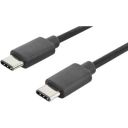 Digitus Câble USB USB 2.0 USB-C® mâle, USB-C® mâle 1.80 m noir rond, connecteur utilisable des deux cotés, blindage double AK-300138-018-S