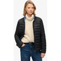 Superdry Femme Doudoune Légère Fuji Black Taille: 44
