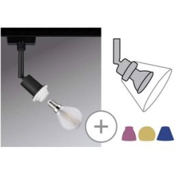 Paulmann Luminaire sur rail haute tension URail E14 noir (mat)
