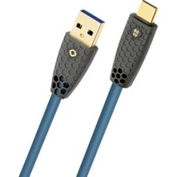 Oehlbach Câble USB USB-A mâle, USB-C® mâle 1 m pétrole blindage par tresse D1C9561