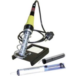 Set de soudure Velleman K/SOLD2N 25 W avec étain à souder, avec support, avec pompe à dessouder