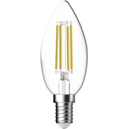 Megaman MM21147 LED CEE F (A - G) E14 forme de flamme 5.3 W = 40 W blanc chaud (Ø x L) 35 mm x 97 mm 1 pc(s)