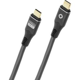 Oehlbach Câble USB-C USB-C® mâle 3 m anthracite blindage par tresse, 8K UHD D1C9370