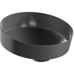Vasque Laufen TENDO H512TE40191121 400 x 400 x 195 mm, sans plage de robinetterie, sans perçage pour robinetterie, sans trop-plein, coloris : Fer foncé