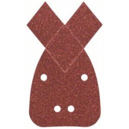 Set de feuilles abrasives pour ponceuse Multi avec bande auto-agrippante, perforé Bosch Accessories 2607017113 Grain 80, 120, 180 (L x l) 93 mm x 62 mm 1 set