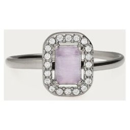 Bague vintage carrée lavande My Jewellery One Size femme
