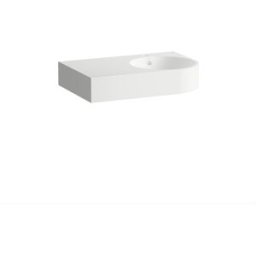Lavabo Laufen FORM H510FM33991041 800 x 500 x 158 mm, tablette à gauche, plage de robinetterie, 1 trou de robinetterie, trop-plein, blanc