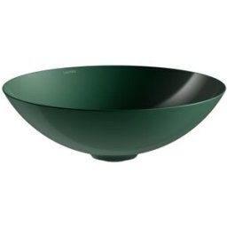Vasque Laufen CHARACTERS H512CA50141121 450 x 450 x 149 mm, sans plage de robinetterie, sans perçage pour robinetterie, sans trop-plein, coloris : Vert foncé