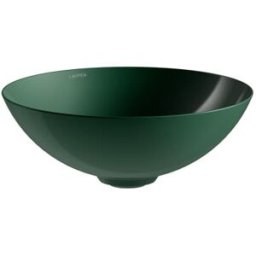 Vasque Laufen CHARACTERS H512CA20141121 360 x 360 x 137 mm, sans plage de robinetterie, sans perçage pour robinetterie, sans trop-plein, coloris : Vert foncé