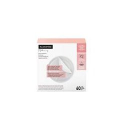 Coussinets d'Allaitement Jetables Suavinex, Lot de 60 Unités - Boîte 60 unités, en sachets individuels de 2 unités
