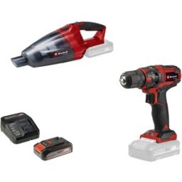 Perceuse-visseuse sans fil Einhell TC-CD 18/35+TE-VC 18 (1x2,5Ah) 4326596 1.5 Ah + chargeur, set de 32 embouts inclus, + batterie, + aspirateur à main