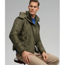 Superdry Homme Veste Coupe-vent Arctic à Capuche Khaki Taille: L