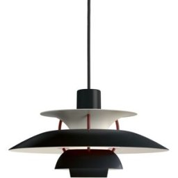Louis Poulsen - Suspension PH - Noir - Aluminium laqué - Designer Poul Henningsen