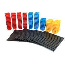 HBM Panneau porte-outils avec 96 bacs de rangement en 3 tailles, ensemble de 100 pièces