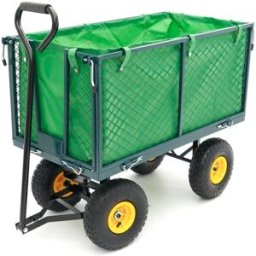 HBM 100 Kg Trolley, Bollard Trolley, Garden Cart With 86 x 46 x 38 cm Cargo Box Includes Canvas Bag