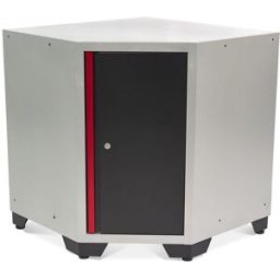 Armoire inférieure d'angle de luxe HBM avec porte pour la conception d'atelier, y compris le plan de travail en bois massif