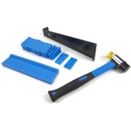 HBM Jeu de pose de parquet professionnel complet (43 pièces)