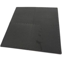 HBM dalles de sol en EVA pour protection de sol, 4 pièces, noir
