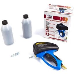 Pistolet de sablage par projection HBM (incl. 2 kg d'abrasif et 2 buses)