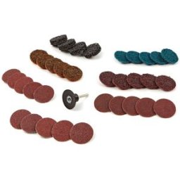 Kit HBM 35 pièces de ponçage, polissage et nettoyage avec un mandrin de 6 mm