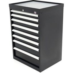 HBM Armoire à outils à 8 tiroirs 72 x 58 x 100 cm noire