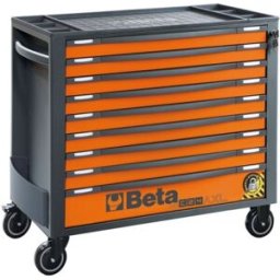 Chariot à outils Beta 9 tiroirs, RSC24AXL/9, orange