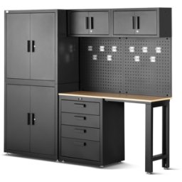 Système d'atelier premium HBM, 8 pièces, noir mat
