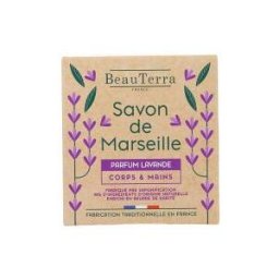 BeauTerra Savon de Marseille Pain Parfum Lavande 100 g - Pain 100 g