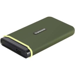 Transcend ESD380C 2 TB Disque dur externe SSD USB-C®, USB-A vert TS2TESD380C