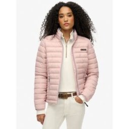 Superdry Femme Doudoune Fuji Lite Rose Taille: 44