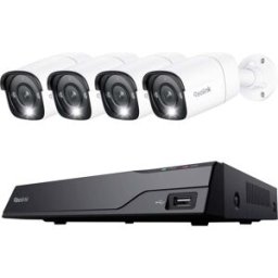 Reolink NVS8-12MB4 Ethernet IP-Set pour caméra de surveillance8 canauxavec 4 caméras4512 x 2512 pixels