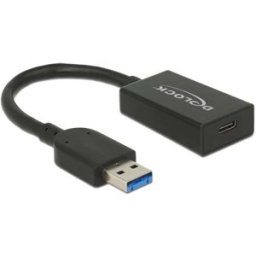 Delock Câble USB USB 3.2 Gen2 USB-A mâle, USB-C® femelle 0.15 m noir 65698