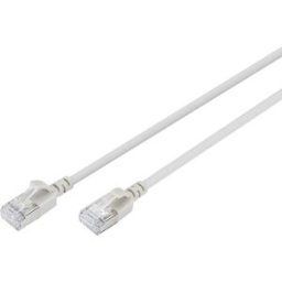 Digitus DK-1632-A-030S RJ45 Câble réseau, câble patch CAT 6a F/FTP 3 m gris code couleur, blindé, multifilaire, avec manchon de protection contre les pliages 1