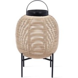 Vincent Sheppard - Lampe solaire d'extérieur Tika - Beige - Osier polyéthylène