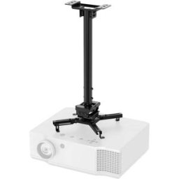 Neomounts CL25-540BL1 Support plafond pour projecteur support de plafond, réglable en hauteur, rotatif, inclinable, mobile Distance sol/plafond (max.): 90.5 cm