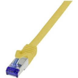 LogiLink C6A107S RJ45 Câble USB CAT 6a S/FTP 15.00 m jaune 1 pc(s)