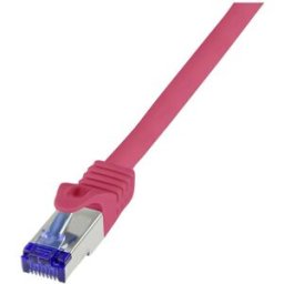 LogiLink C6A114S RJ45 Câble USB CAT 6a S/FTP 20.00 m rouge 1 pc(s)