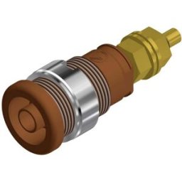 Douille banane de sécurité Ø de la broche: 4 mm Hirschmann Test & Measurement SEB 2600 G M4 972354105 marron 1 pc(s)
