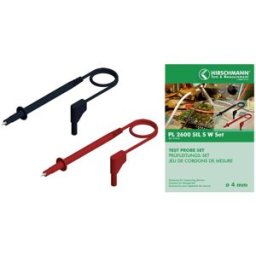 Hirschmann Test & Measurement PL 2600 SIL S W SET Set de cordons de mesure de sécurité mâle 4 mm mâle 4 mm 1.00 m rouge, noir 1 pc(s)