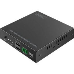 Digitus DS-55349 HDMI™, entrée HDMI®, sortie HDMI® , SFP, USB, USB-A, USB 1.1, connexion de bloc dalimentation, RS232, Micro USB, casque (jack 3,5 mm),