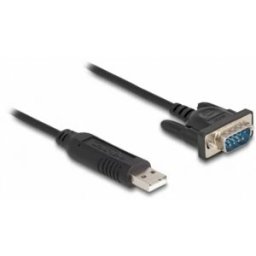 Delock Câble USB USB 2.0 USB-A mâle, Fiche mâle VGA 9 pôles 0.50 m noir 66461