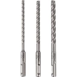 FRITZFURT 3161-2103 carbure de tungstène Jeu de forets pour marteau-perforateur 3 pièces 6 mm, 8 mm, 10 mm Longueur totale 165 mm SDS-Plus 1 set