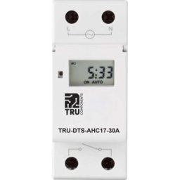 TRU COMPONENTS TRU-DTS-AHC17-30A Interrupteur horaire pour rail Tension de fonctionnement: 230 V/AC 1 inverseur (RT) 30 A 250 V/AC programme hebdomadaire