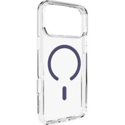 Puro Coque Apple iPhone 17 Pro transparent, bleu compatible avec MagSafe PUIPC17P63LITEMDKBL