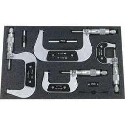HELIOS PREISSER 0800 513 Set de micromètres 0 - 100 mm Lecture: 0.01 mm DIN 863-1